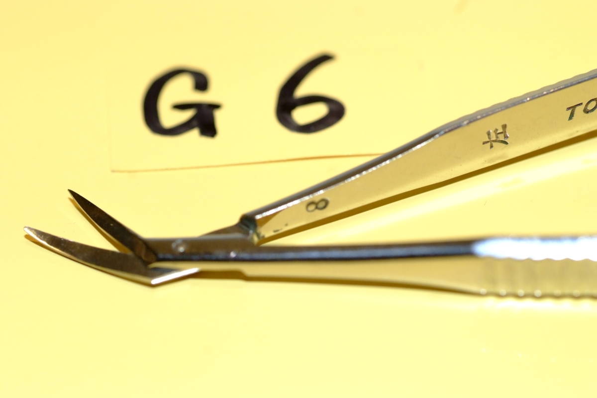 G６ 眼科 マイクロ角膜剪刀ファインブレード TOC 左の画像6