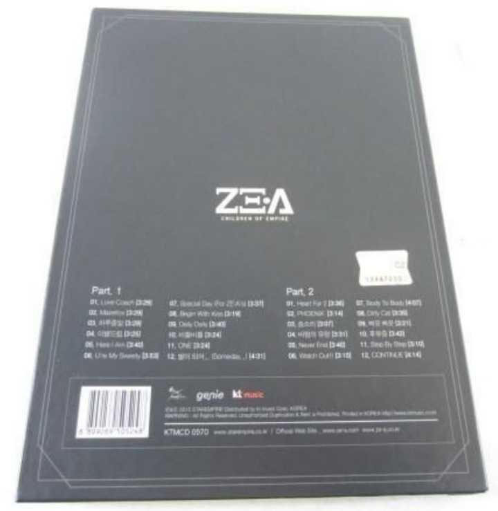 ZE:A BEST ALBUM CD CONTINUE 2010-2015 正規品 パクヒョンシク イムシワン キムドンジュン_画像2