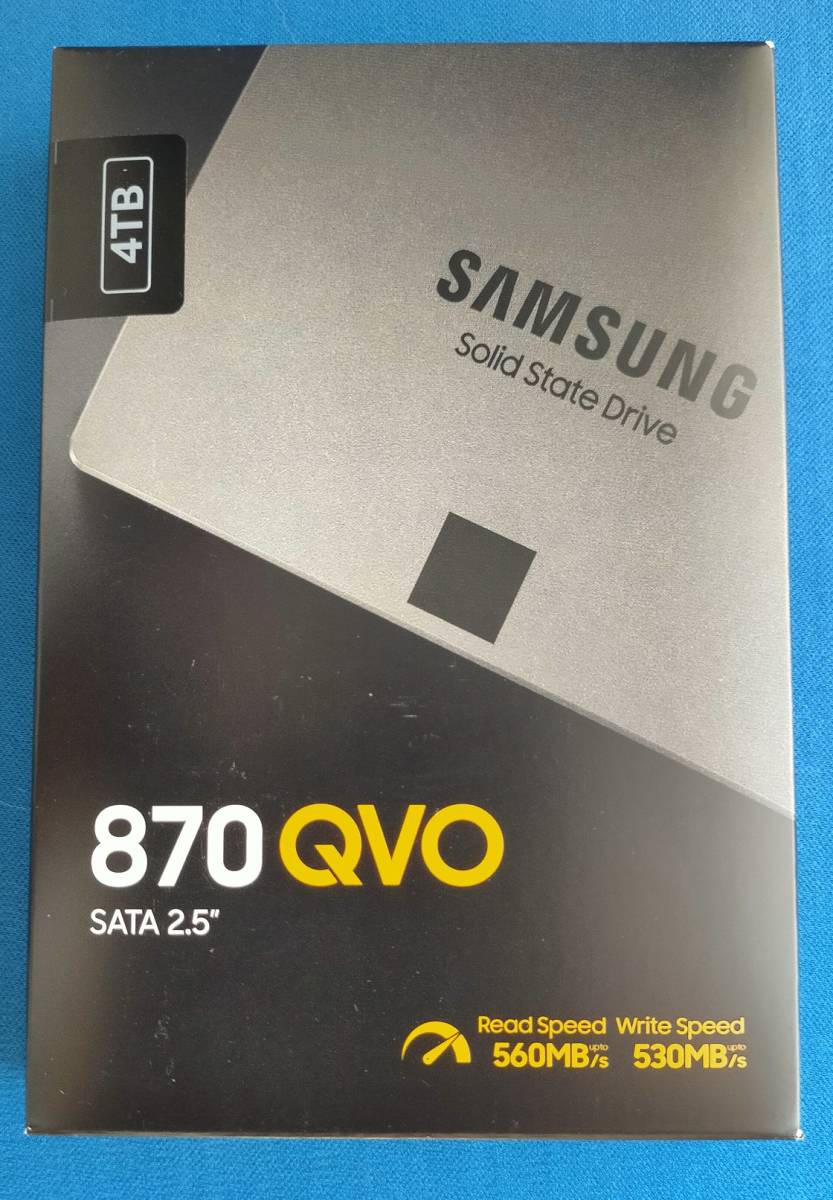 【未使用/未開封品 SSD 4TB】SAMSUNG(サムスン電子) 2.5インチ SSD 870 QVO MZ-77Q4T0B/IT
