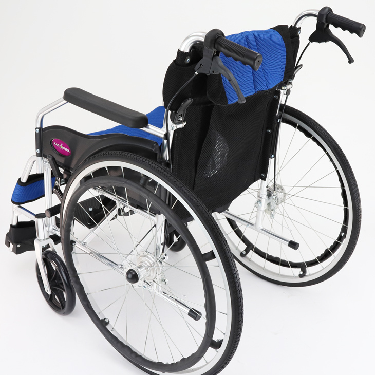 車椅子 自走用 介護 介助兼用 軽量 折りたたみ 車いす ノーパンク