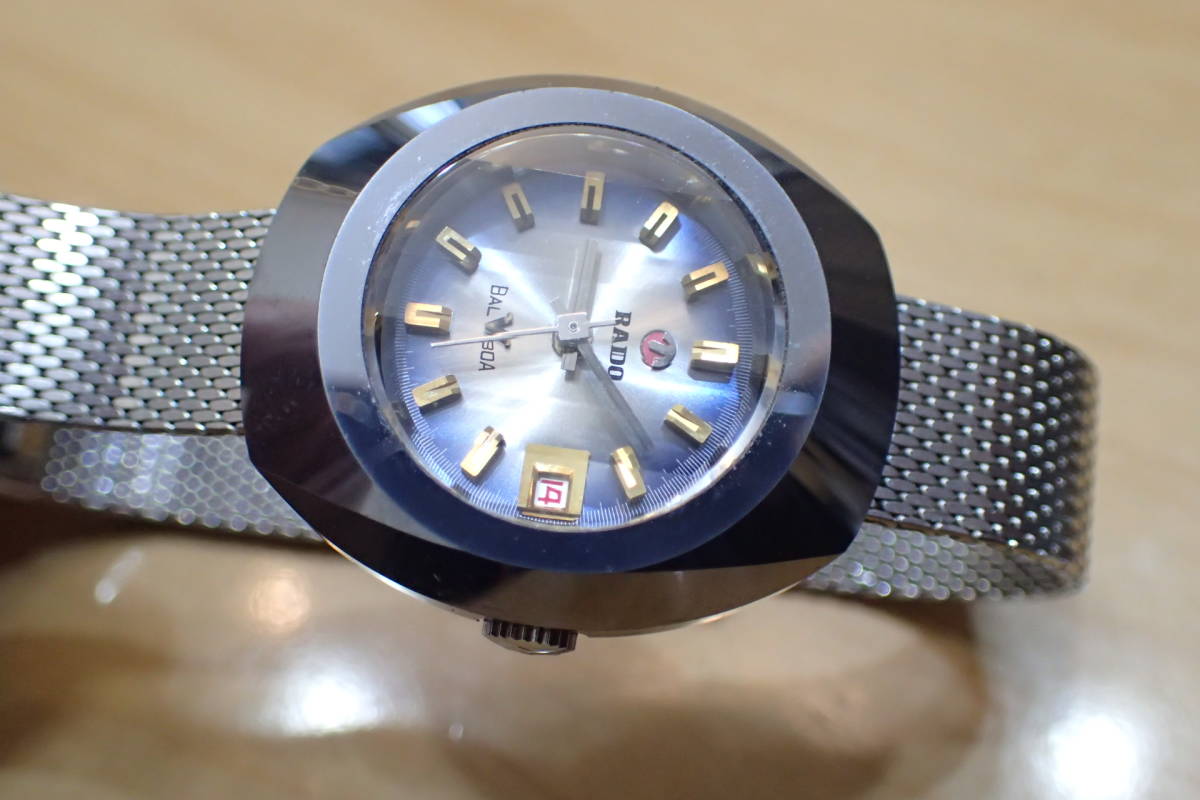 動作品 RADO/ラドー バルボア 超硬ケース/カットガラス アンティーク自動巻きレディース腕時計