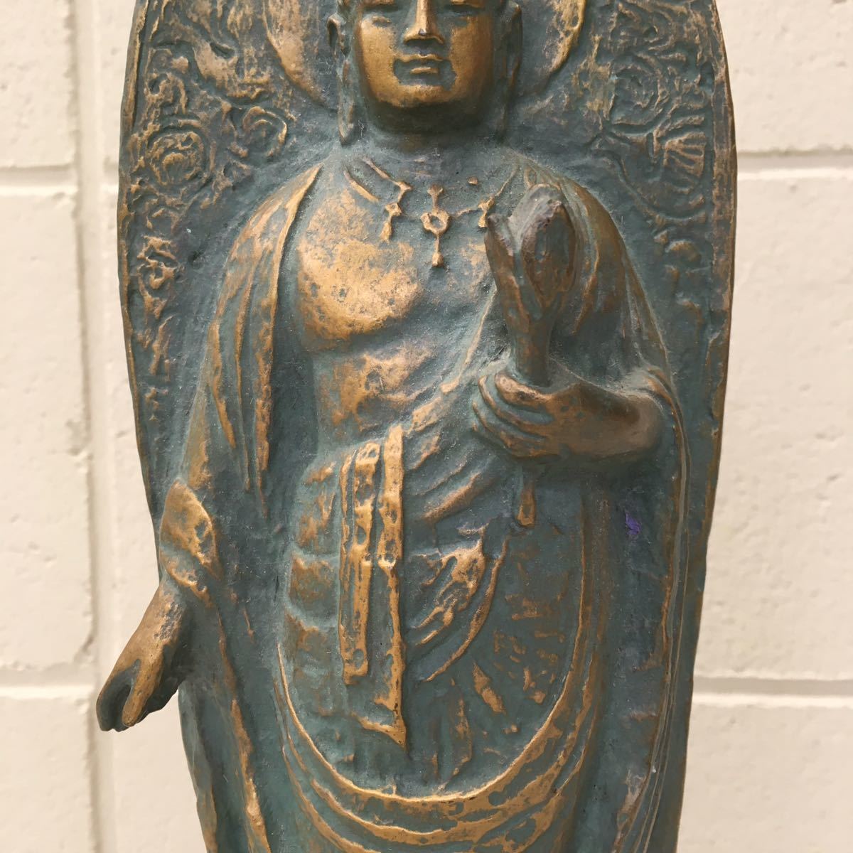 18594円 人気ブランド 送料無料 喜ぶ少女 北村 西望 彫刻 床の間 置物 銅製 ブロンズ