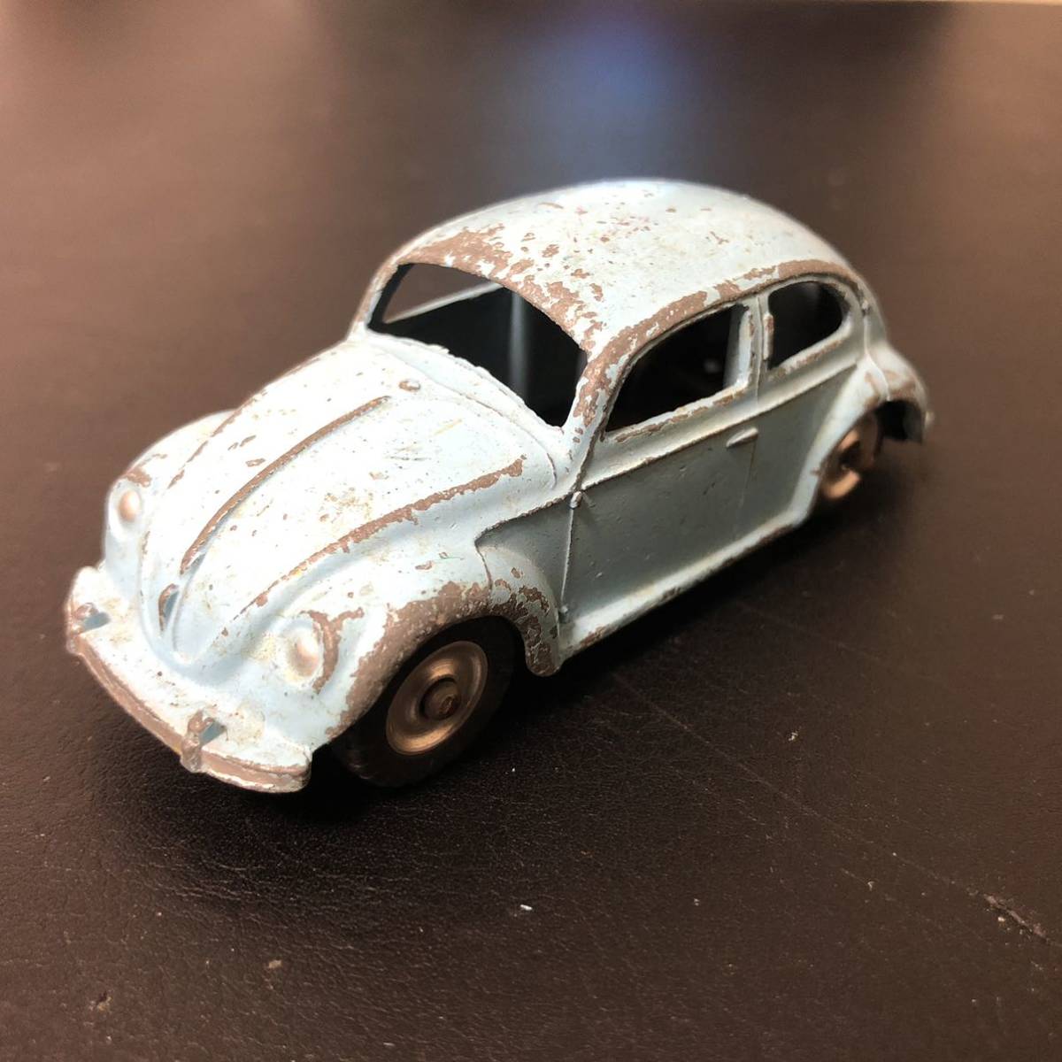 空冷　VW ビートル　オーバル　ミニカー　ディンキー　DINKY TOYS 1/43 当時モノ　ユーズドコンディション　水色_画像6