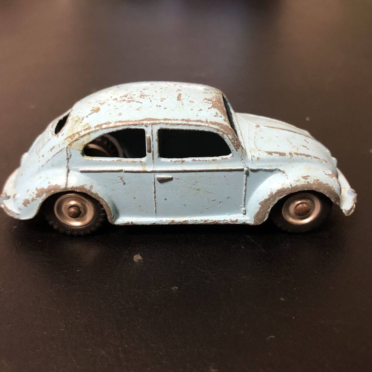 空冷　VW ビートル　オーバル　ミニカー　ディンキー　DINKY TOYS 1/43 当時モノ　ユーズドコンディション　水色_画像2