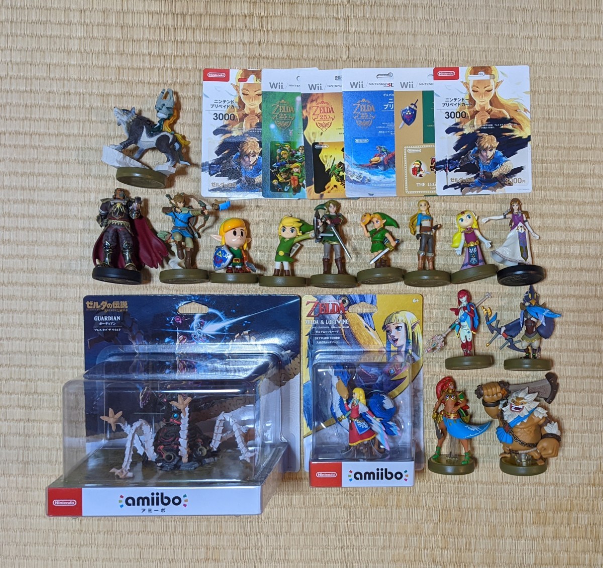 amiibo ゼルダの伝説 セット売り、カード付き