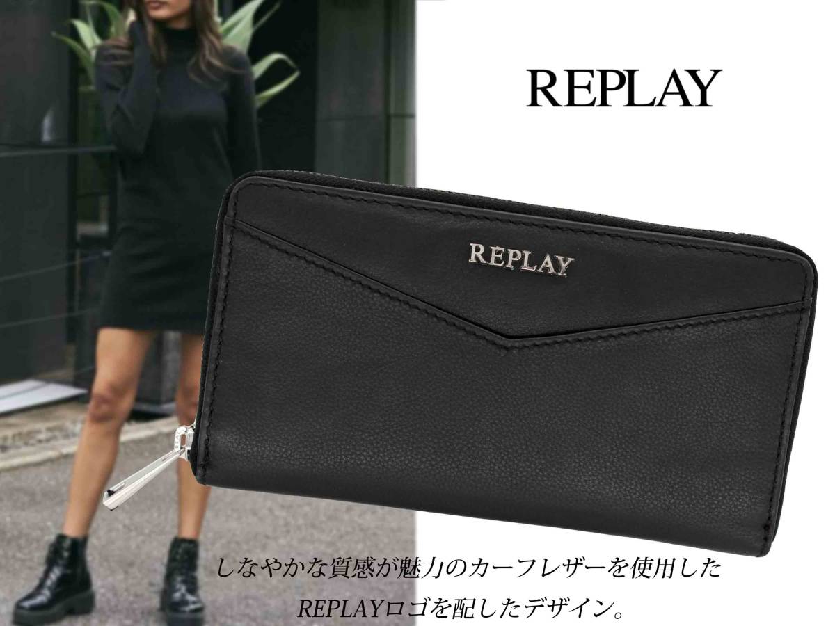 新品◆リプレイ 22000円◆しなやかな質感が魅力のカーフレザーを使用しました。イタリアのファッションブランド