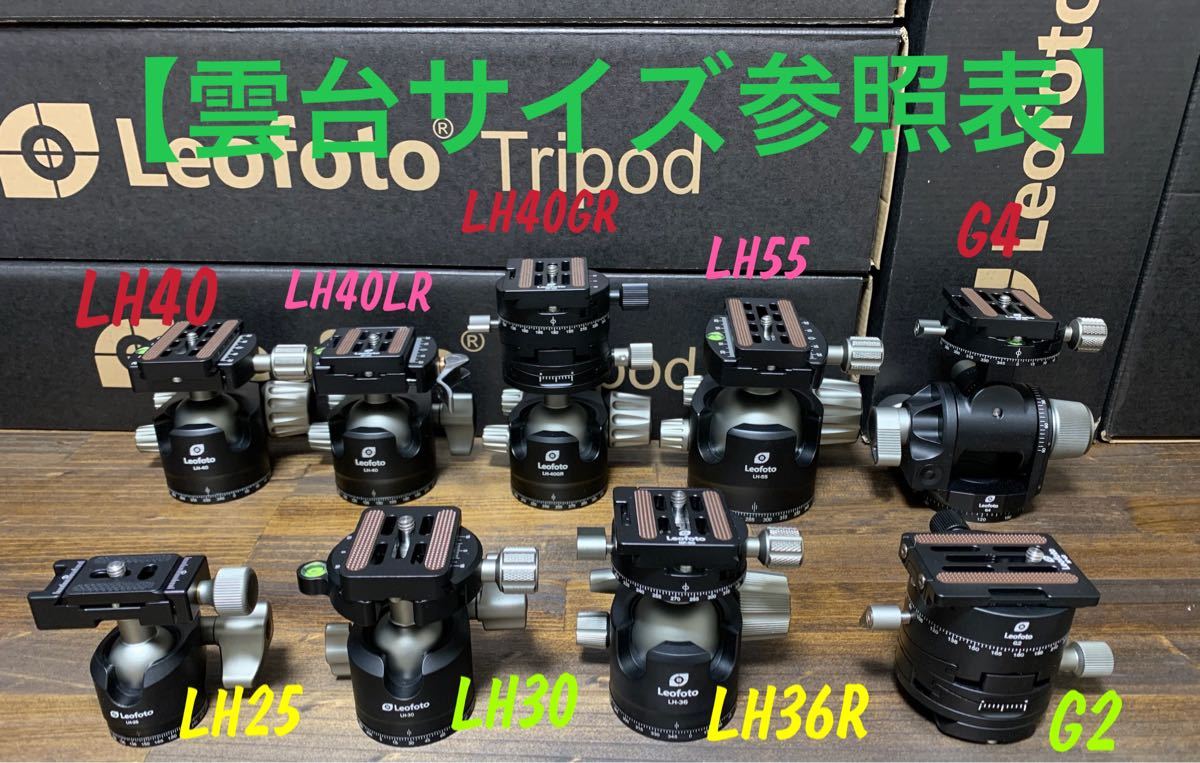 新品】Leofoto自由雲台 LH-40+QP-70 プレートアルカスイス互換
