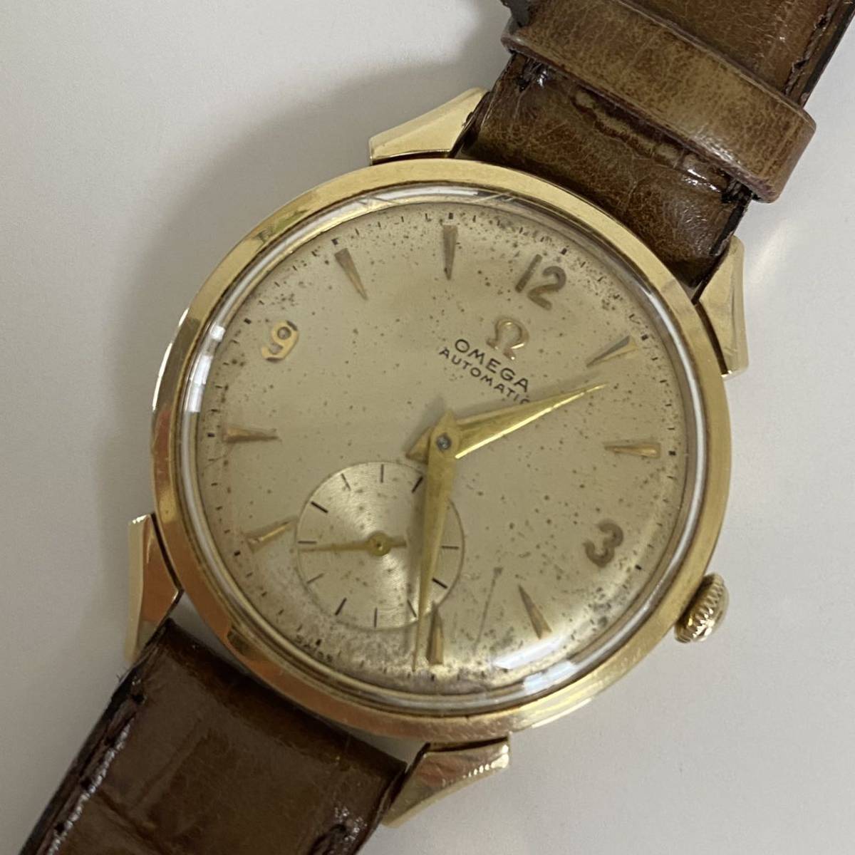 OMEGA オメガ 自動巻き スモールセコンド 14K ヴィンテージ レア 希少