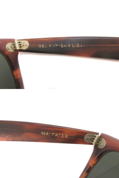 レイバン RAY BAN B&L ボシュロム WAYFARER ウェイファーラー サングラス USA製 べっ甲風 アイウェア 茶色 ブラウン ヴィンテージ_画像4