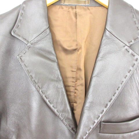 ポールスミス PAUL SMITH テーラードジャケット ラムレザー 羊革