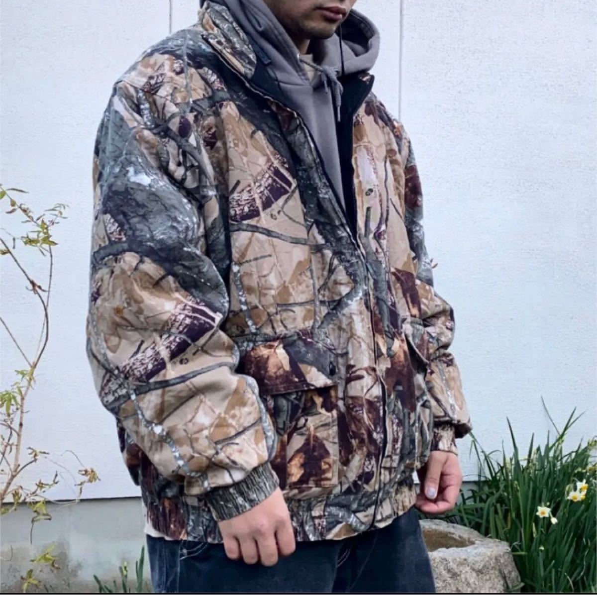 リアルツリー柄ジャケット OutfittersRidge厚手 XL|PayPayフリマ
