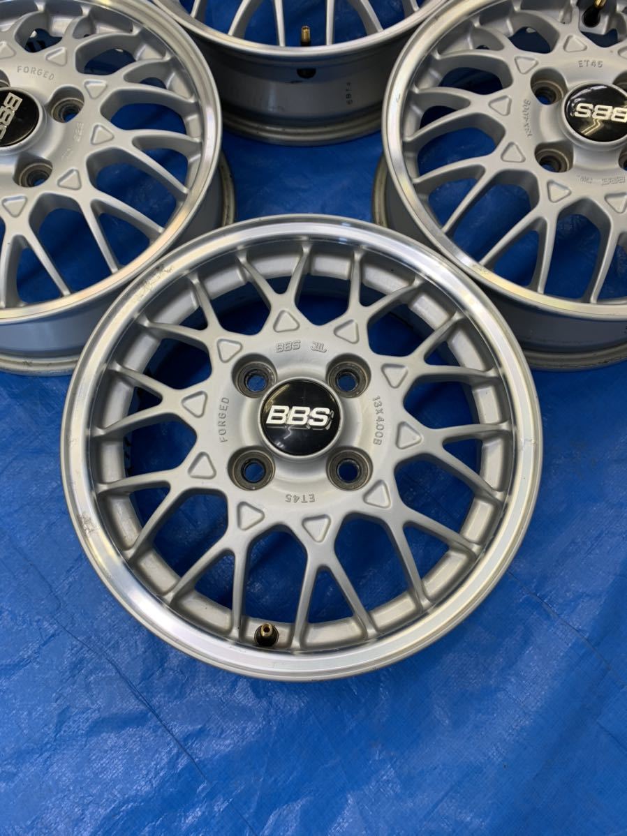 希少 鍛造 BBS スバル純正オプション13インチ4J 13×4.00B 4穴PCD100