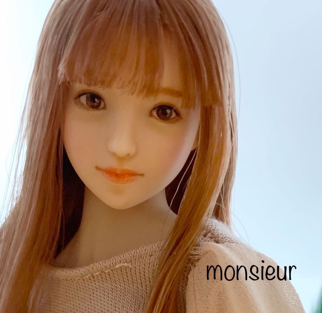 男女兼用 *カスタム ドール ヘッド 『manuru』normal ホワイト