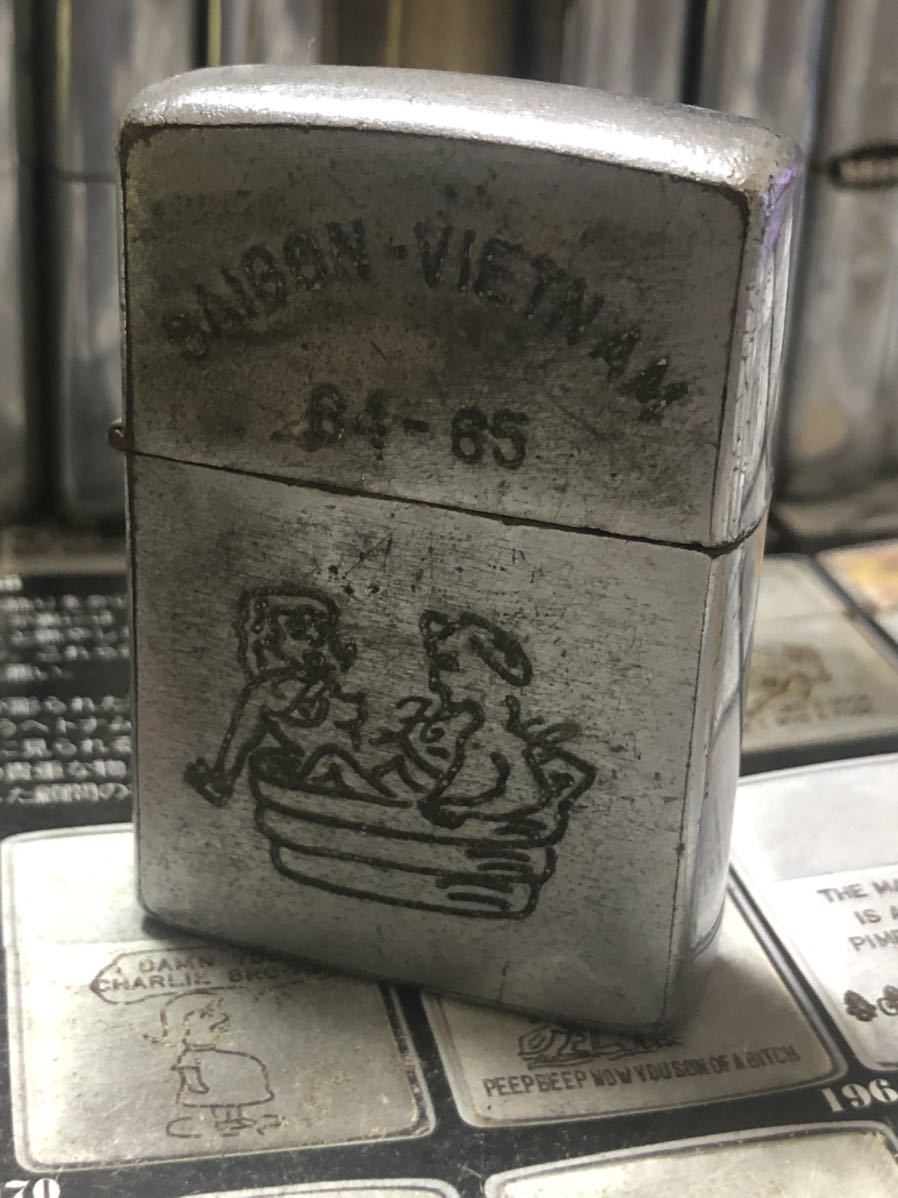 ベトナムZIPPO】本物 1965年製ベトナムジッポー「ヌードバスタブ
