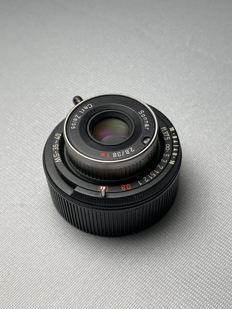 宮崎光学 Sonnar 38mm F2.8 CONTAX T2 Mマウント改造 宮崎光学 Sonnar 38mm F2.8 CONTAX T2 Mマウント改造