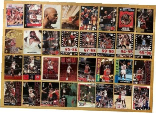 トレーディングカード Michael Jordan Lot Of (32) No Duplicates Mint #7828