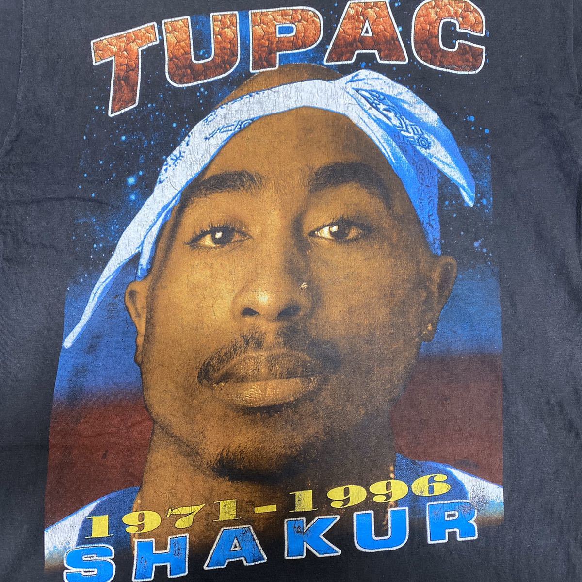TUPAC 2PAC AGAINST ALL ODDS Vintage rap tee shirt ヴィンテージ ビンテージ ラップ Tシャツ 90s biggie sade bjork snoopdog kurtcobain_画像2