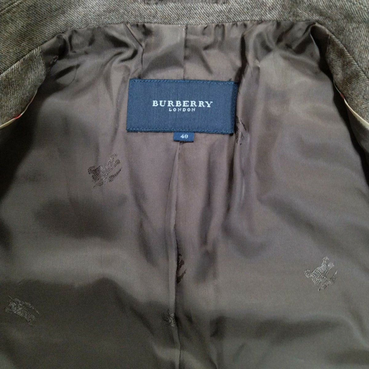 ↓値下げ中↓【BURBERRY】美品!ジャケット カシミヤ混 三陽商会-