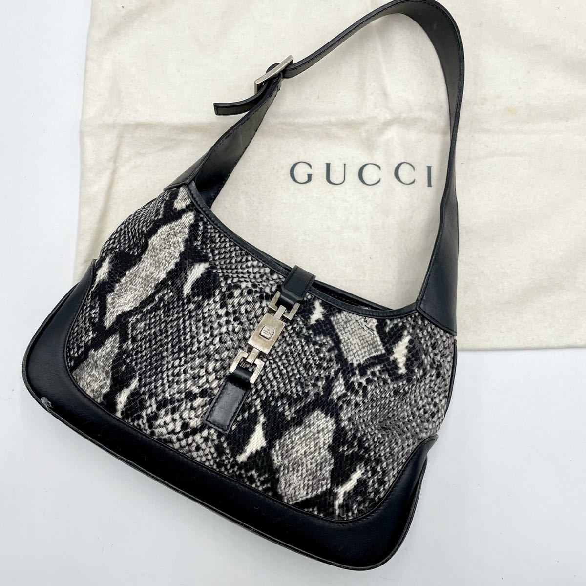 1円 未使用【幻の逸品】GUCCI グッチ ジャッキー ショルダーバッグ