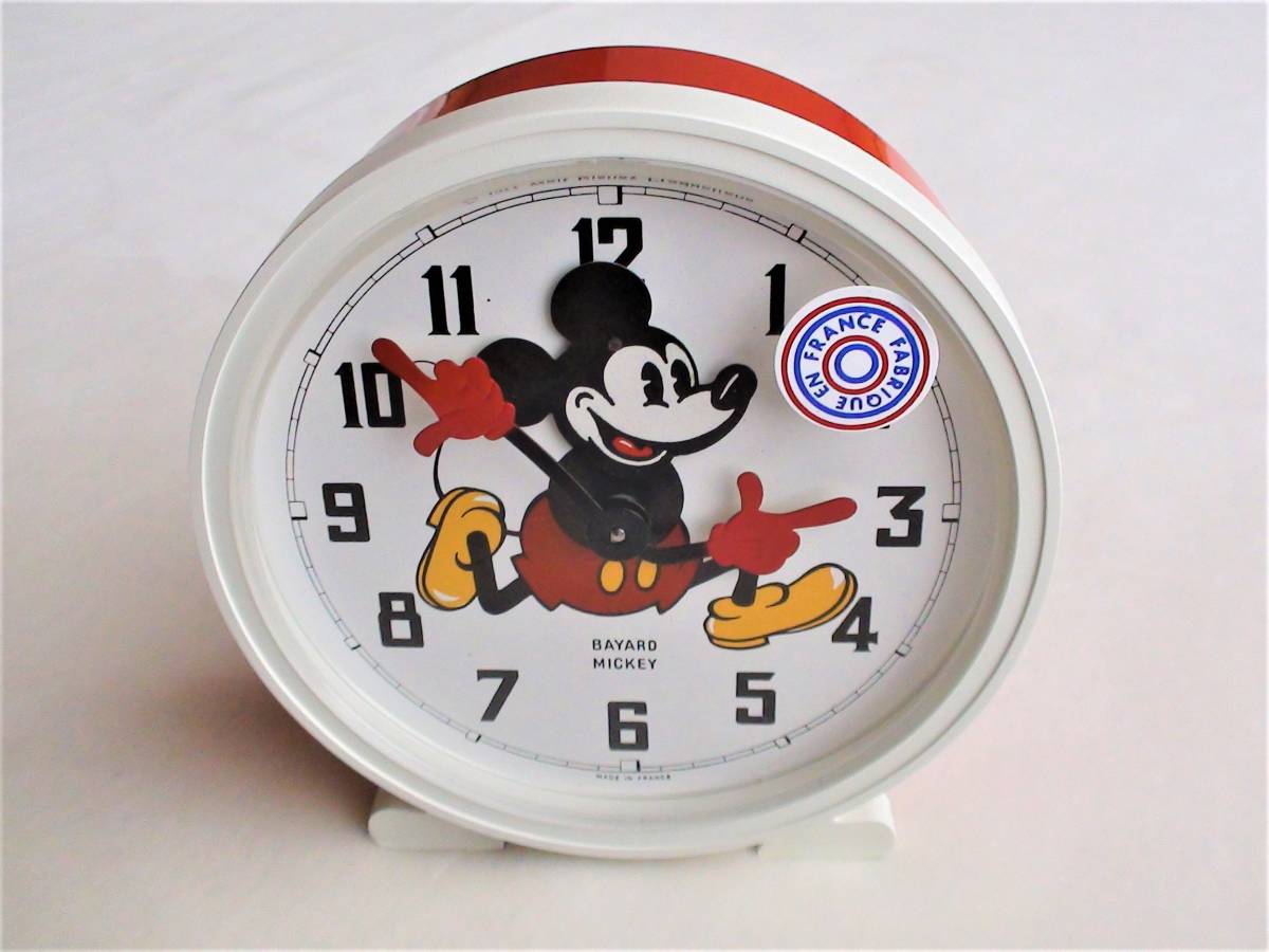 １９７７年製 BAYARD MICKEY MOUSE 置時計（目覚まし時計） 未使用品（デッドストック）