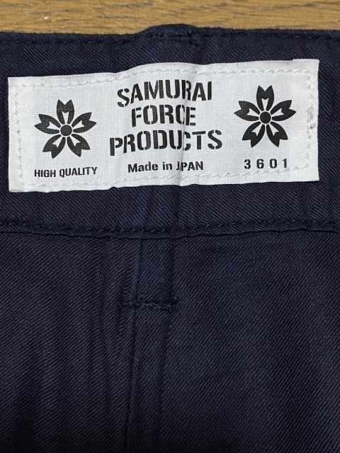 ※SAMRAI FORCE FRODUCTS サムライジーンズ サムライフォースプロジェクト SAF41WLP ウール混パンツ 濃紺 日本製 38 大きいサイズ BJBA.AA_画像7