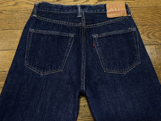 ※WARE HOUSE ウエアハウス LOT 1001XX セルビッチ ボタンフライ デニムパンツ 濃紺 日本製 30 BJBB.A_画像3