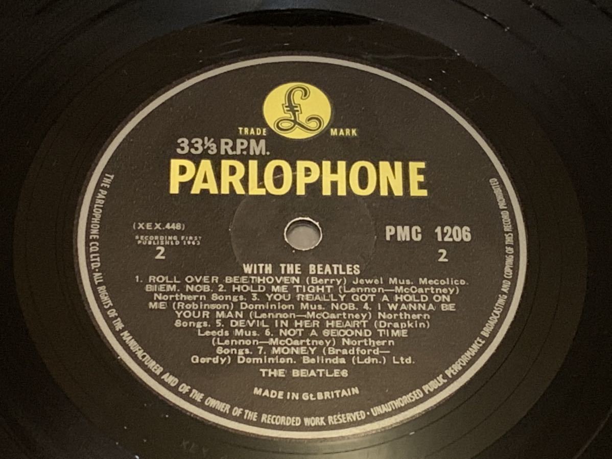 THE BEATLES WITH THE BEATLES UKイエローパーロフォン7Nモノラル盤LP ウィズ・ザ・ビートルズ MONO_画像5