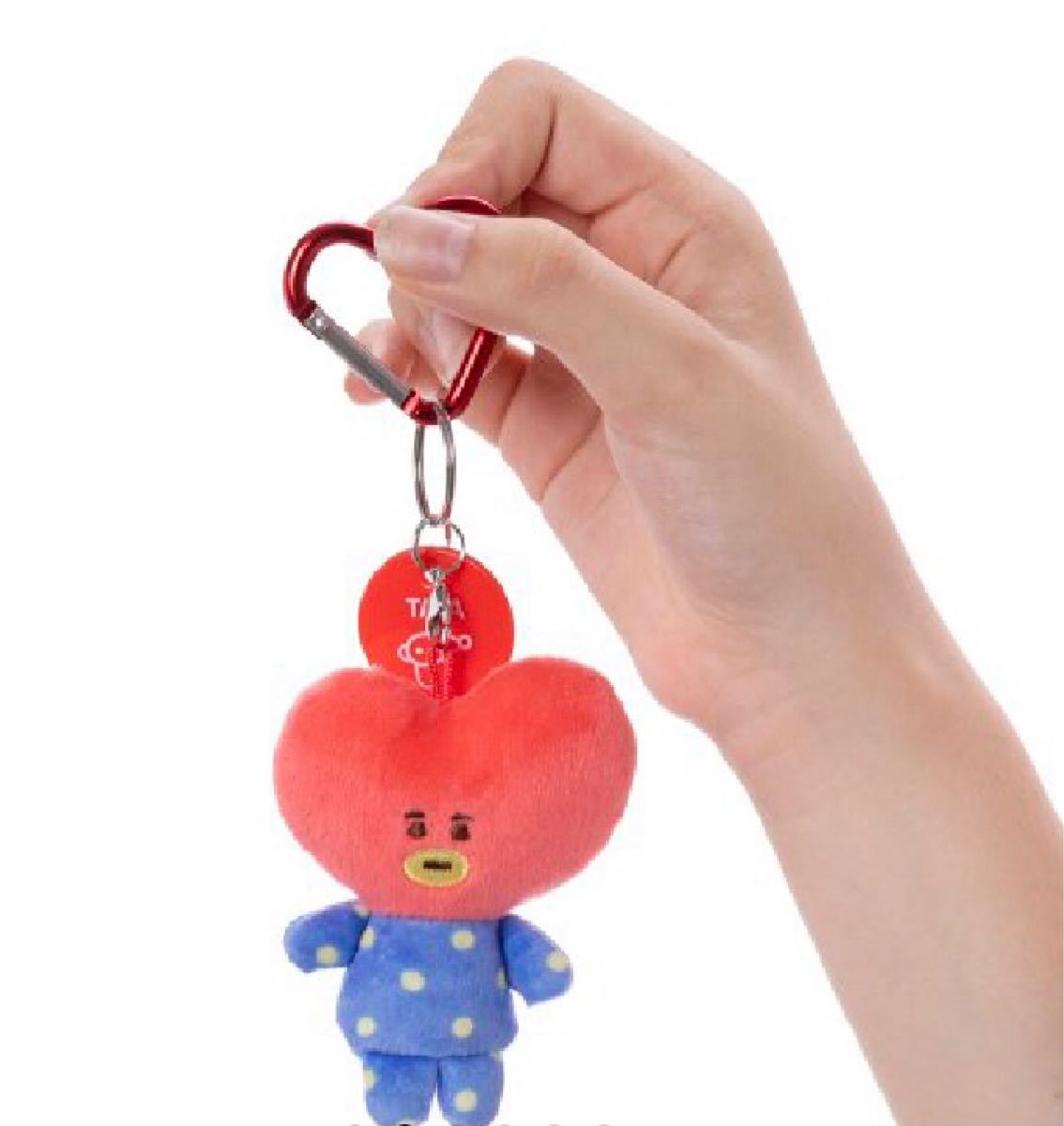 新品 BT21 カラビナマスコット TATA キーホルダー ぬいぐるみ BTS テテ テヒョン V  完売品 クーポン