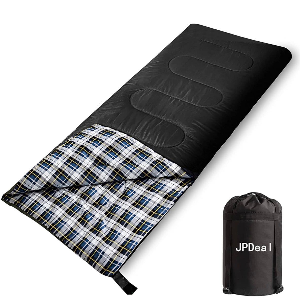 寝袋 1.5kg シュラフ 封筒型 保温 軽量 210T防水シュラフ 快適温度-10℃~25℃ 春用 夏用 秋用 冬用