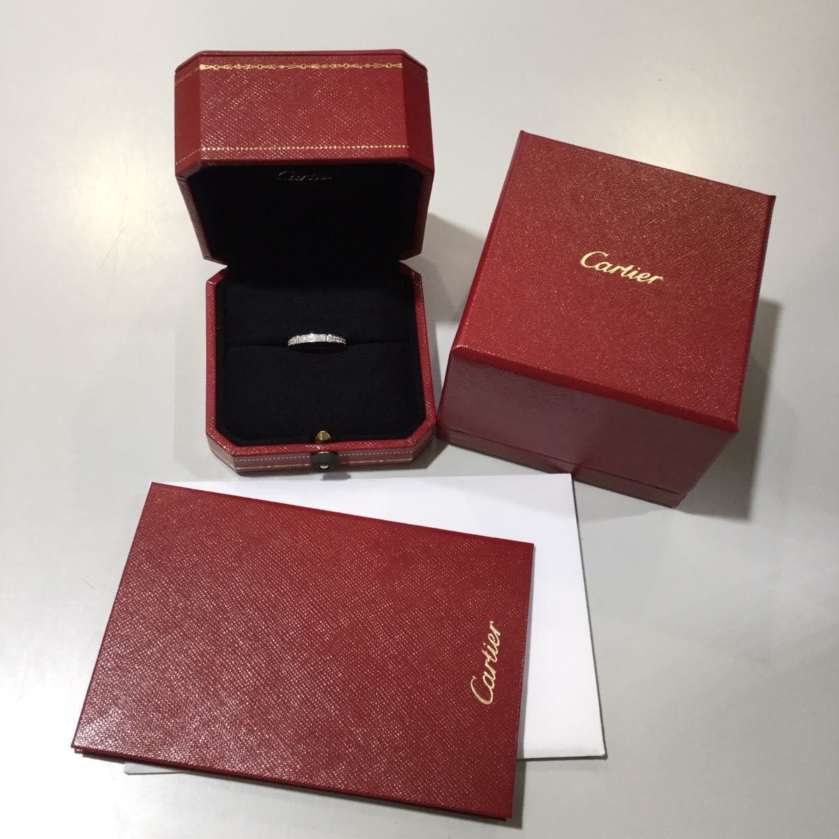 早割クーポン！ Cartier カルティエ 538489 サイズ7号 k18 シルバー