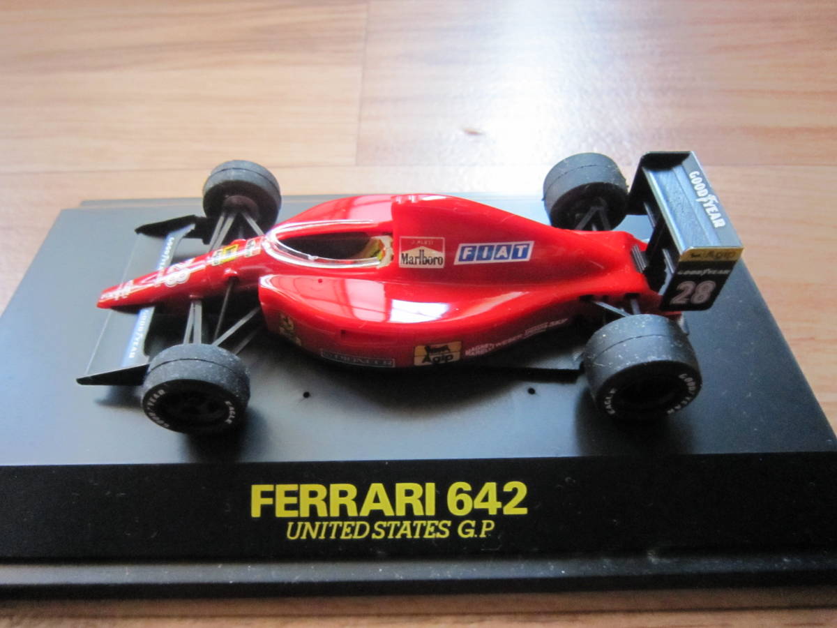 絶版 1/43 ロッソ フェラーリ 642 アレジ 1991 USA GP FERRARI アメリカGP ROSSO J.ALESI #28 　マルボロデカール