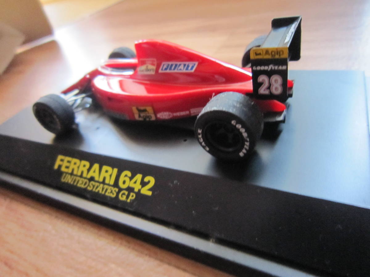 絶版 1/43 ロッソ フェラーリ 642 アレジ 1991 USA GP FERRARI アメリカGP ROSSO J.ALESI #28 　マルボロデカール_画像6
