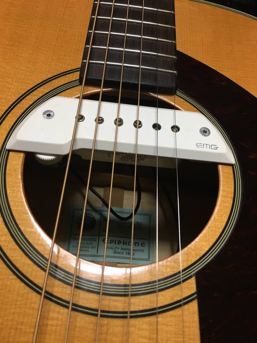 Texan N オナカ膨らみ補修後生音! EMG ACS 自作貼付×2 ネックサイドに ...