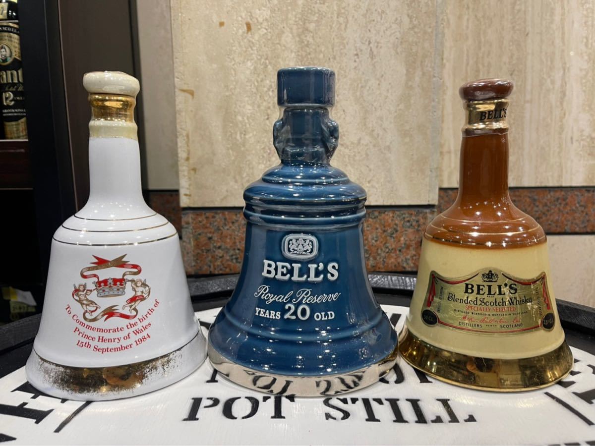 3本セット】 BELL'S ベル スコッチウイスキー 陶器ボトル 古酒 3本セット】 BELL'S ベル スコッチウイスキー 陶器ボトル 古酒