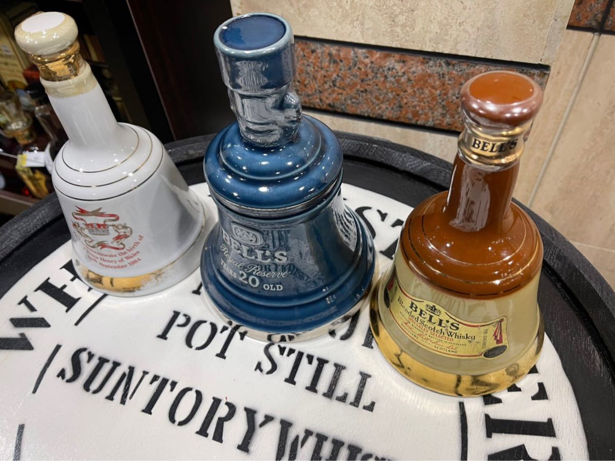 3本セット】 BELL'S ベル スコッチウイスキー 陶器ボトル 古酒 3本セット】 BELL'S ベル スコッチウイスキー 陶器ボトル 古酒