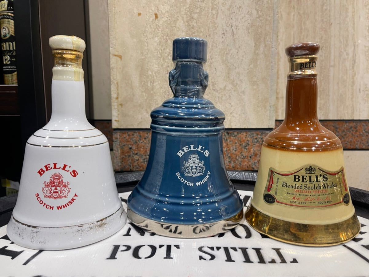 3本セット】 BELL'S ベル スコッチウイスキー 陶器ボトル 古酒 3本セット】 BELL'S ベル スコッチウイスキー 陶器ボトル 古酒