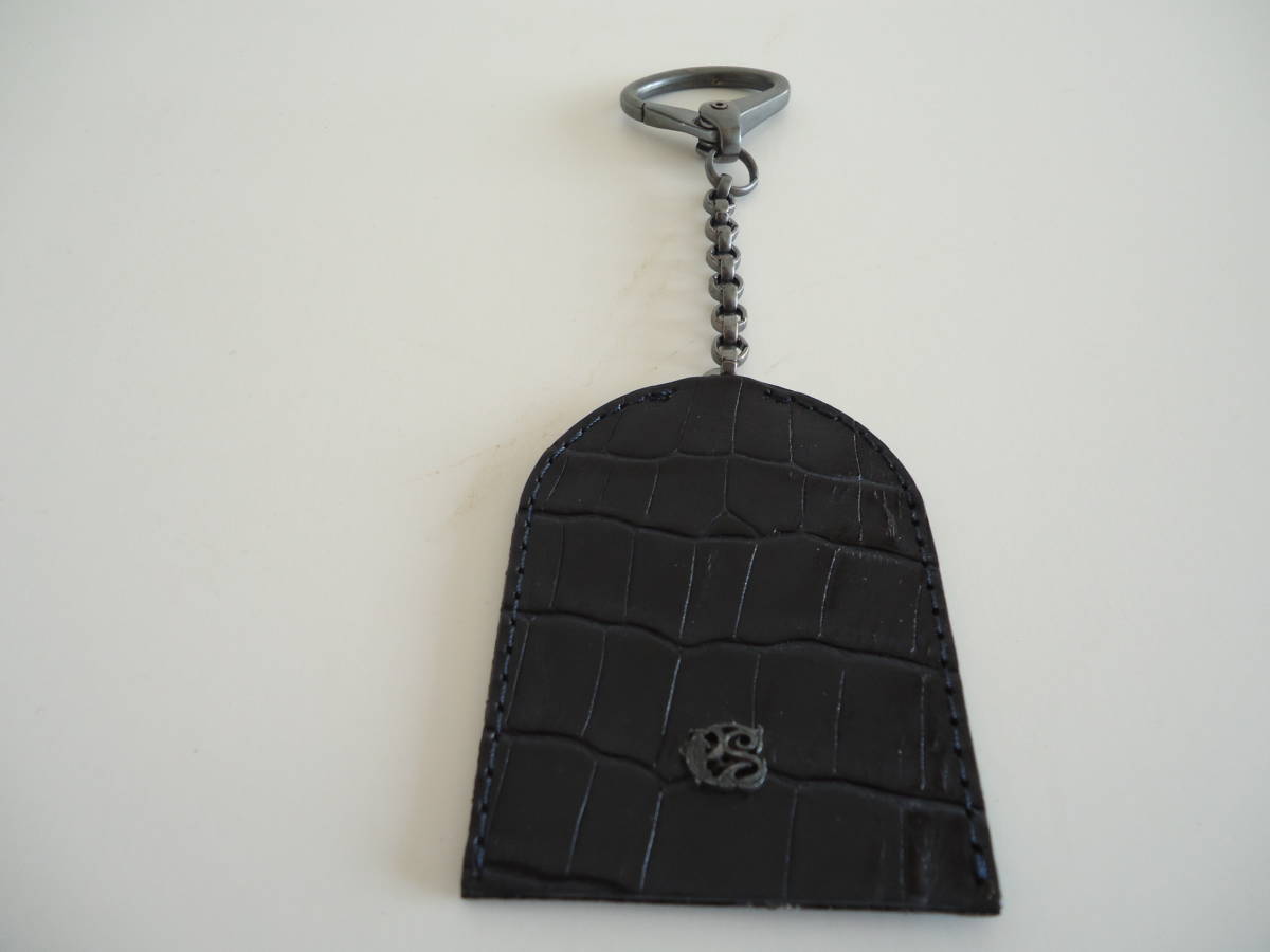  paul (pole) * Smith collection bell type type pushed . leather key case navy new goods * box attaching free shipping 