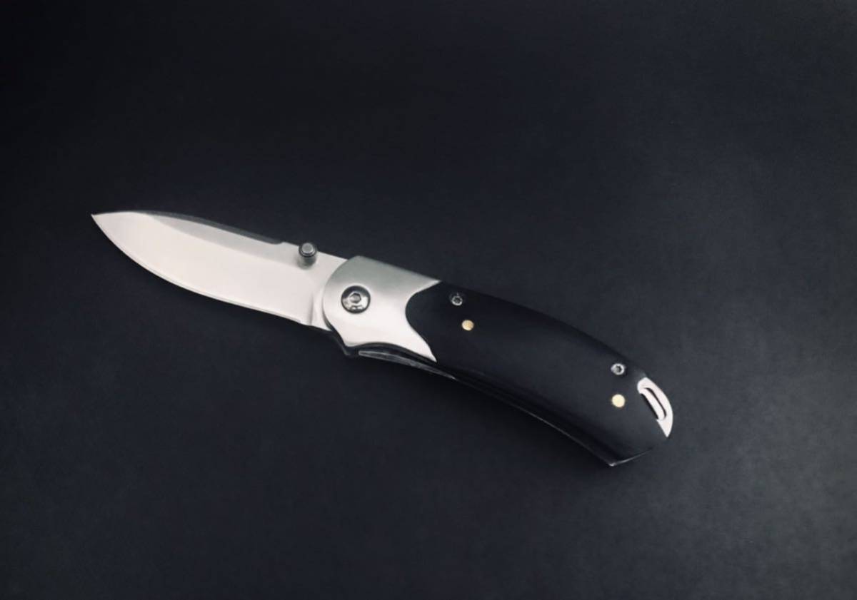ナイフ　#039 ポケットナイフ　フォールディングナイフ　ブラック