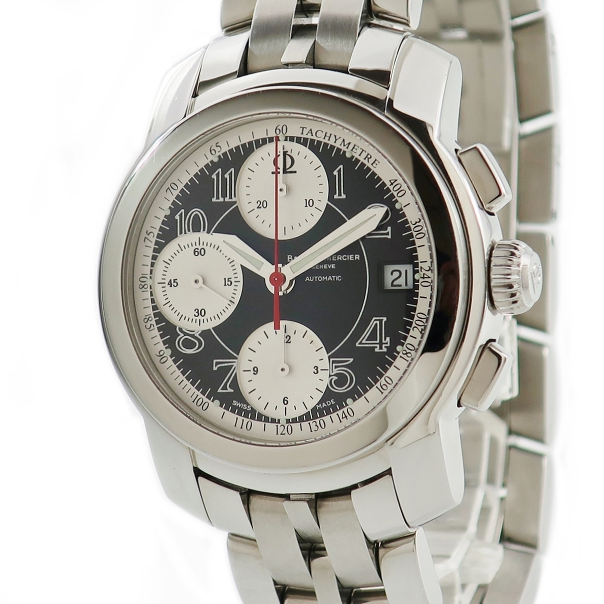 3年保証 【即納&大特価】 ボームメルシエ ケープランド クロノ MOA08317 自動巻き メンズ 最新のデザイン 172本限定 腕時計 黒