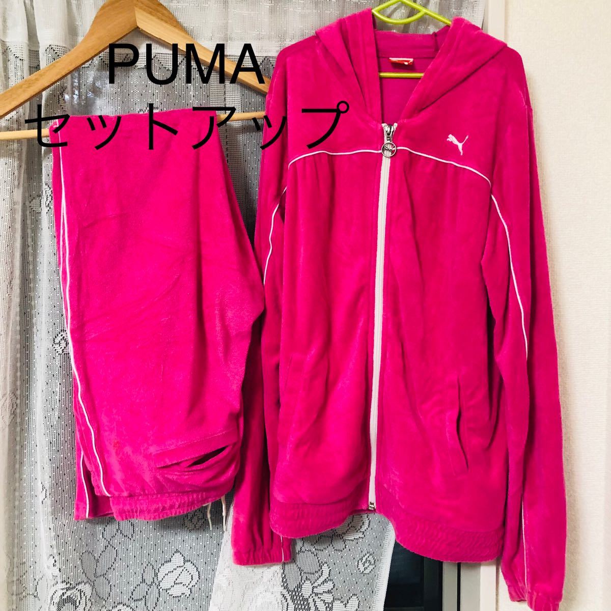 プーマ　PUMA セットアップ　レディース　ピンク