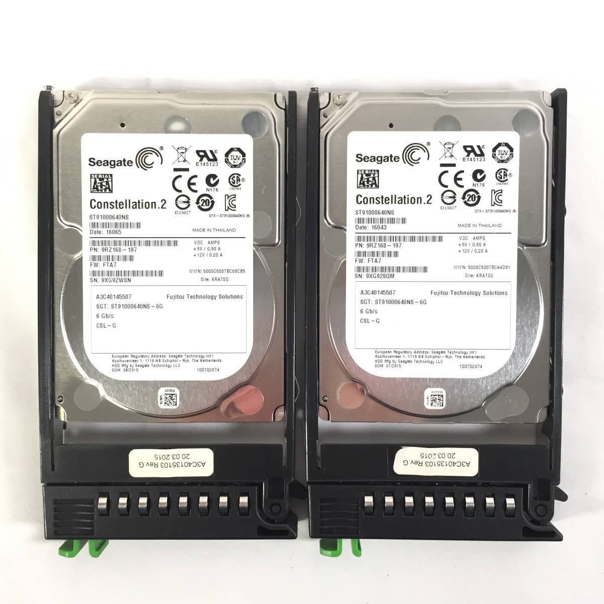 K4011761 Seagate 1TB SATA 7.2K HDD 2.5インチ 厚み約15㎜ 2点【中古動作品】......_見本