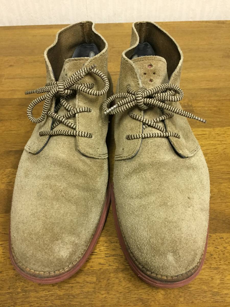 COLE HAAN LUNARGRAND CHUKKA BOOT スウェード カーキ ２８ USED ルナグランド チャッカ_画像1