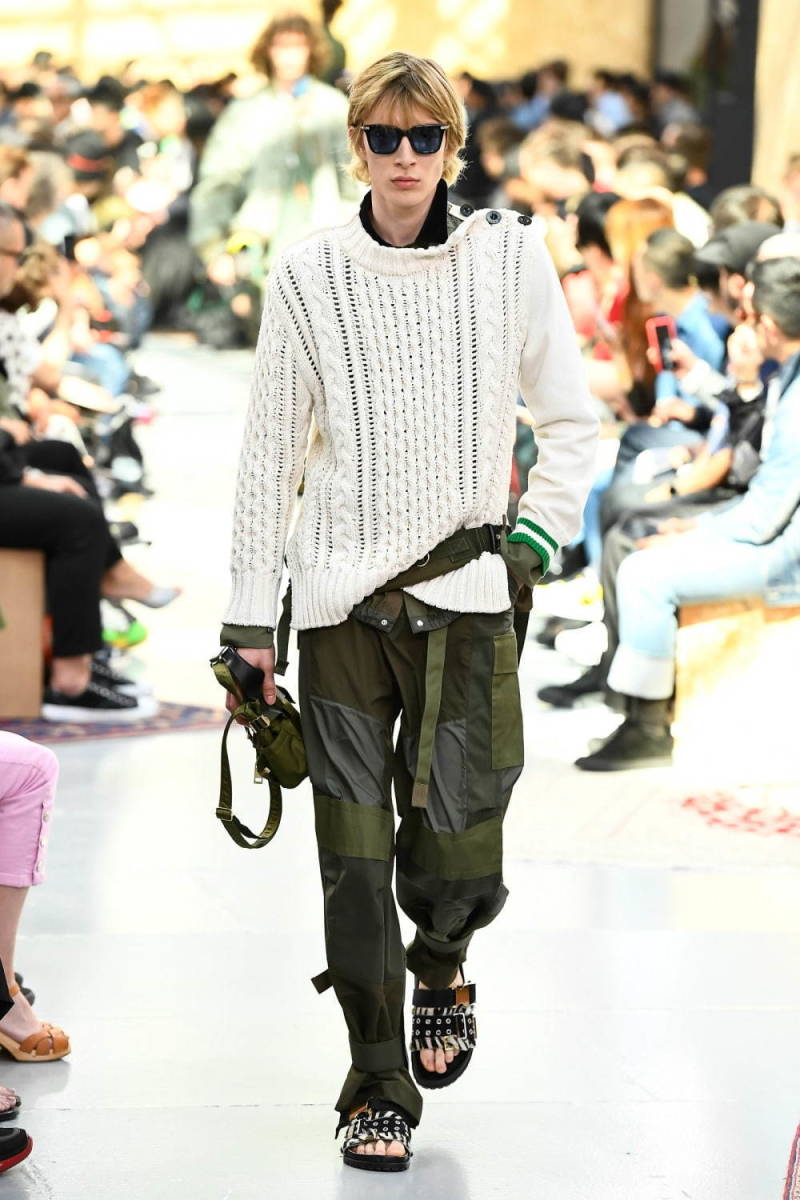 Yahoo!オークション - sacai サカイ 20SS 切替 カーゴパンツ ブラック...