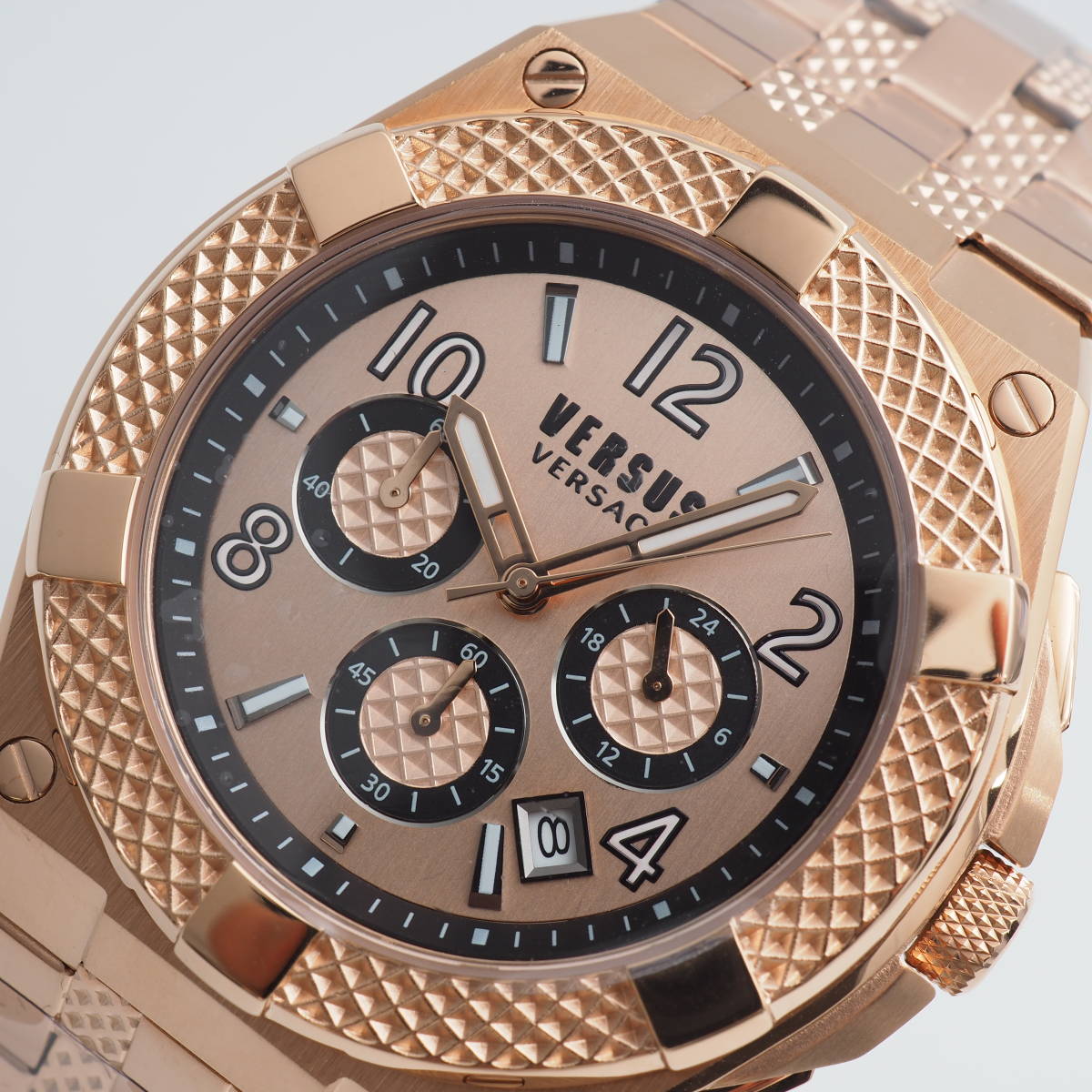 新品】ヴェルサスヴェルサーチ Versus Versace メンズ腕時計 ローズ