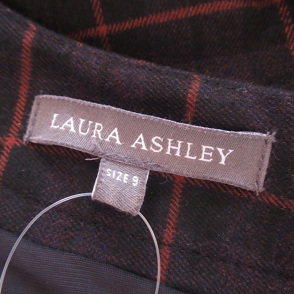 #wnc Laura Ashley LAURAASHLEY One-piece 9 угольно-серый серия diamond рисунок проверка женский [717740]