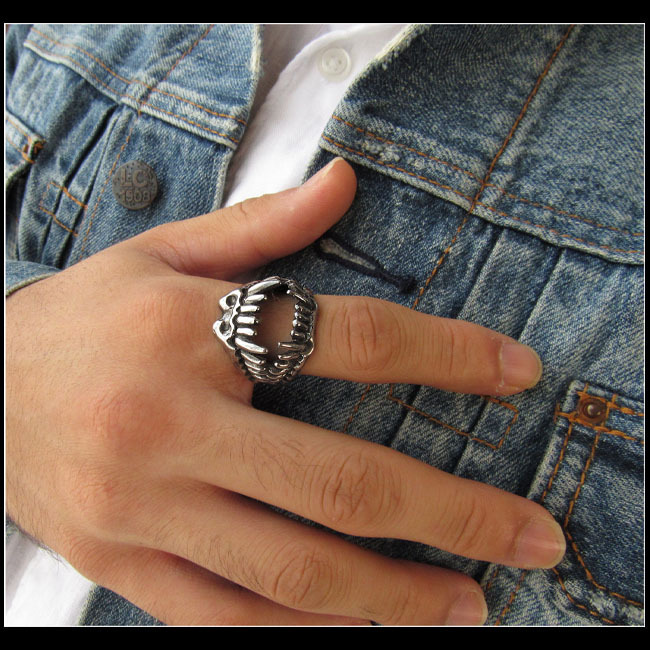 23 number men's silver ring . ring mon sterling ring silver accessory 