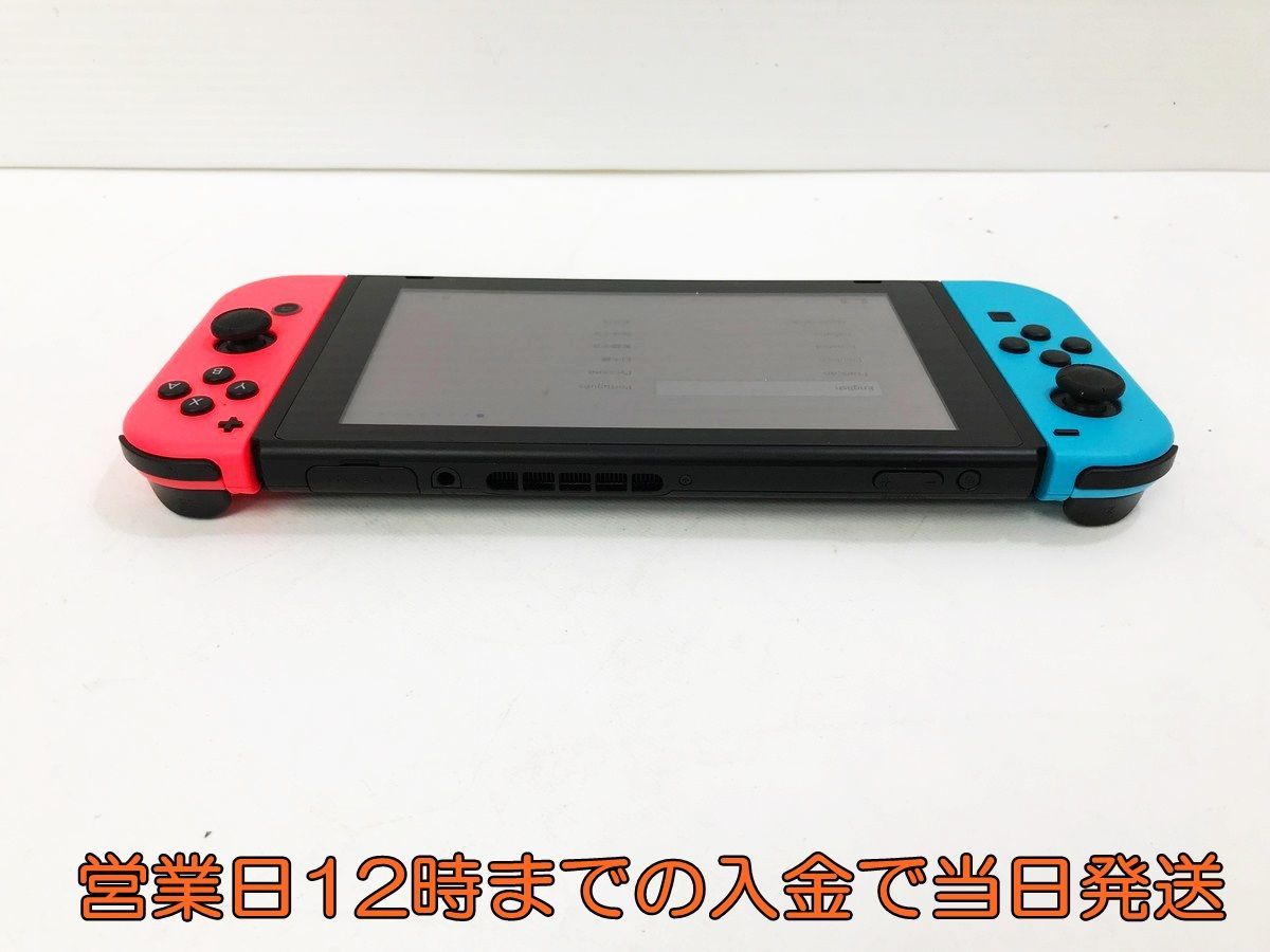 【1円】新型 Nintendo Switch 本体 スイッチ Joy-Con(L) ネオンブルー/(R) ネオンレッド 初期化・動作確認済み 1A0421-270yy/F3_画像3