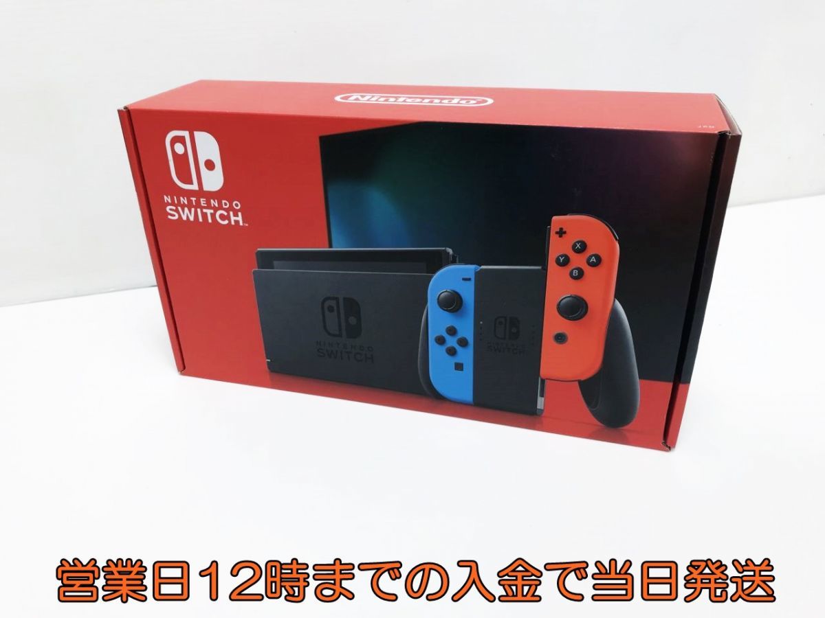 新品 新型 Nintendo Switch Joy-Con(L) ネオンブルー/(R) ネオンレッド ゲーム機本体 未使用品 1A0771-032e/F4_画像1