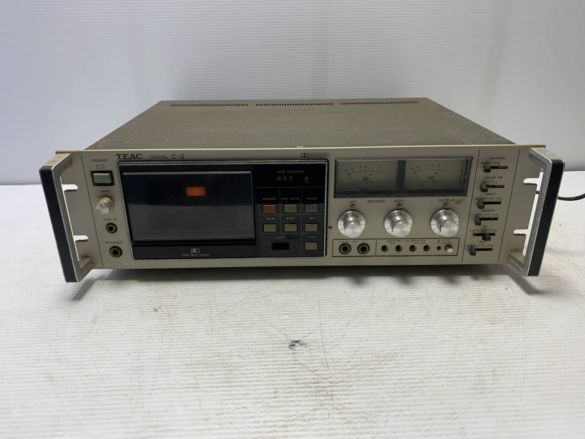 D84 1000円スタート TEAC ティアック C-3 ステレオ3ヘッドカセット