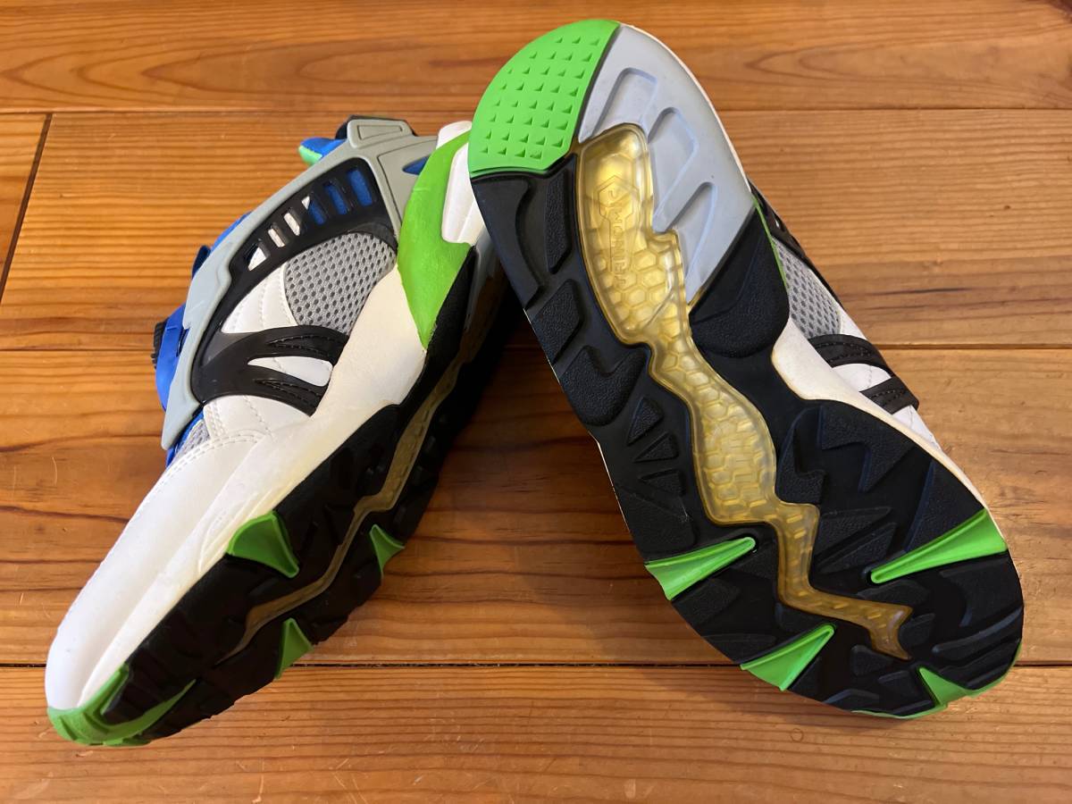 ラスト1点★ PUMA ディスクブレイズ OG 26.0cm US8.0 1993 THE LIST 青 緑 グリーン DISC BLAZE プーマ レトロ ハイテク スニーカー 新品_画像2